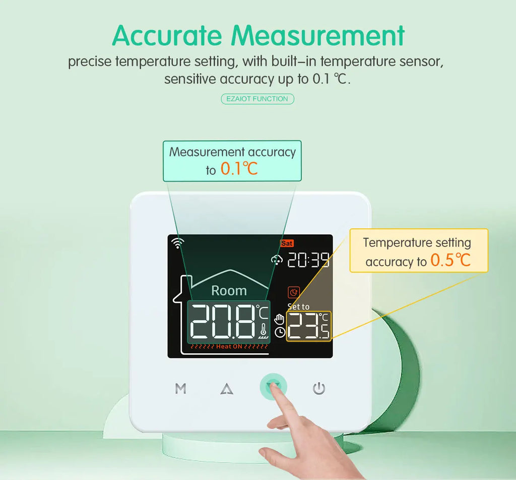 WiFi Smart Floor Heating Thermostat for Precise Home Temperature Control Tidesmit