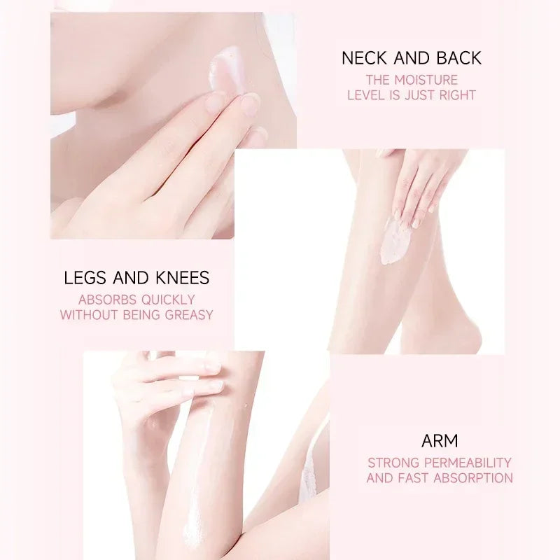 200g Japan Sakura Whitening Body Lotion Niacinamide Lotion Moisturizing Brightening Skin Lightening Cream for Dark Skin