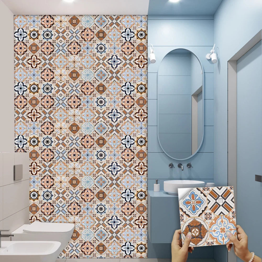29 Styles Thickened Frosted Tiles Floor Sticker Kitchen Bathroom Home Renovation Wallpaper Waterproof Non-slip Art Wall Decals