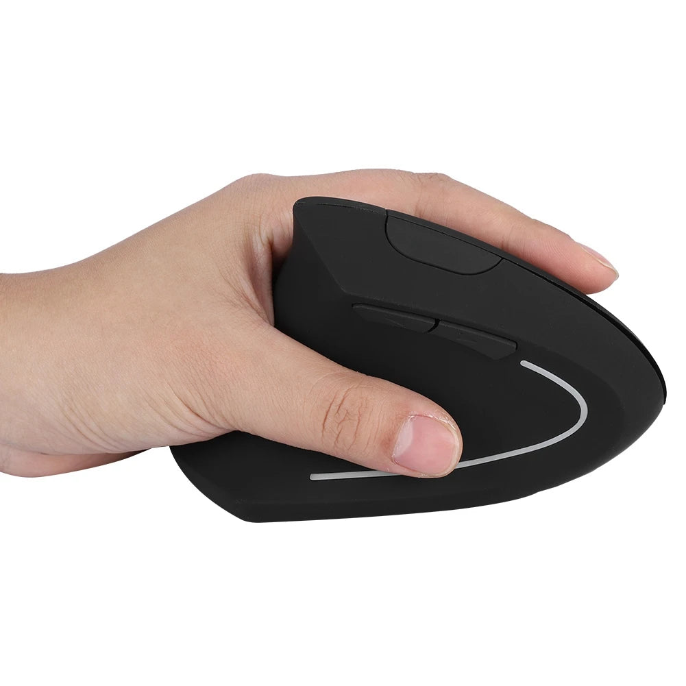 Left Handed 2.4GHz Wireless Optical Mouse USB Ergonomic Vertical Optical Mouse for PC Computer Laptop