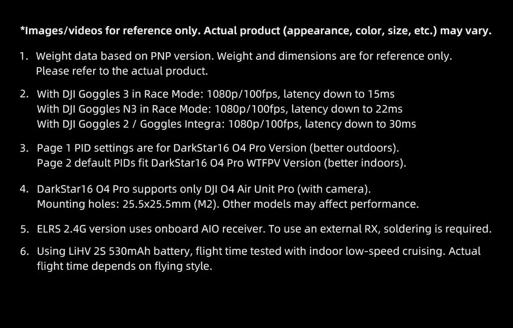 GEPRC DarkStar16 1.6 Inch FPV Drone | O4 Pro & ELRS Options Tidesmit