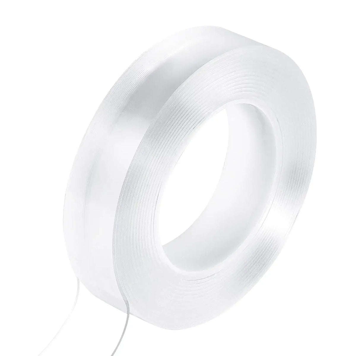 Heavy Duty 16 ft Long Double Sided Tape Nano Clear Cloth Wall Tape with Strong Adhesive Reusable and Removable