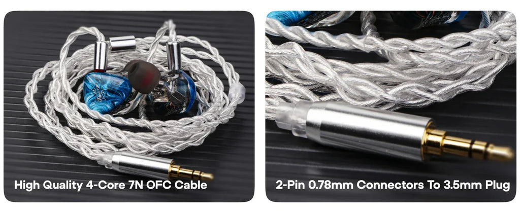 Kiwi Ears Orchestra Lite 8BA In-Ear Monitors by Tidesmit Tidesmit