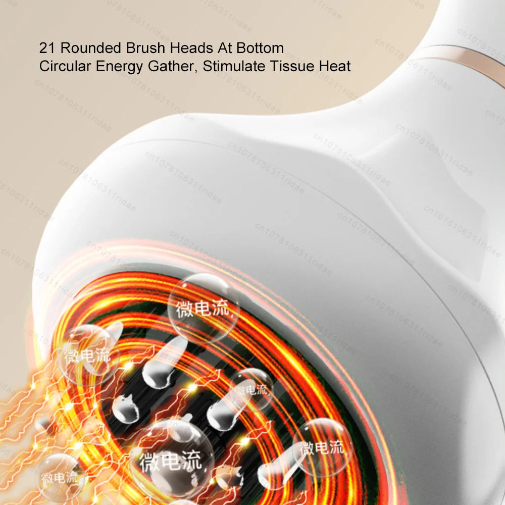 Anti Cellulite Massage Tool - White Lymphatic Drainage Sculpting Device Relaxation Treatment Tidesmit