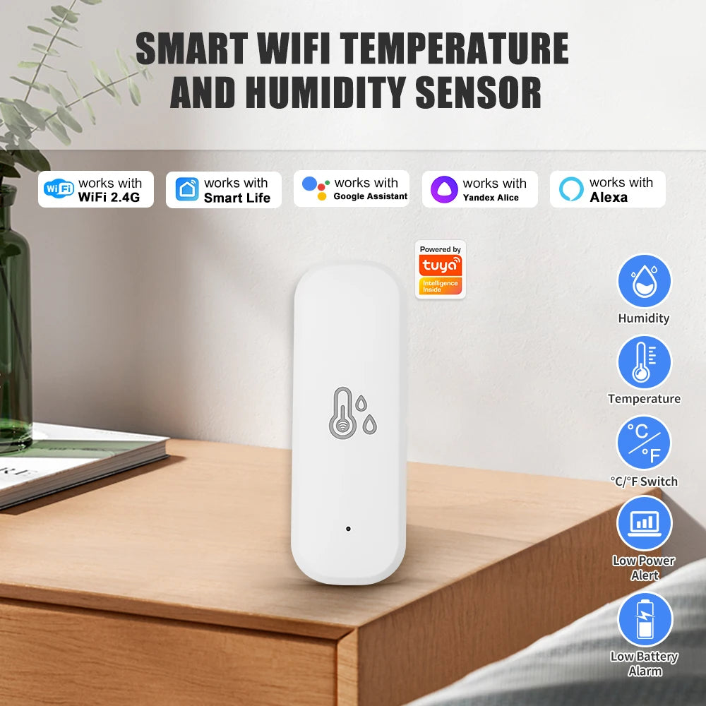 WiFi Temperature Humidity Sensor: Smart Home Remote Monitor Tidesmit
