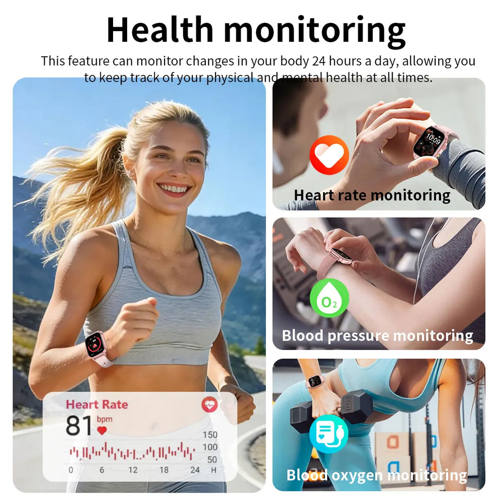 2026 new men's and women's smartwatches, fitness trackers,wireless calling, IPX8 waterproof, activity pedometers, birthday gifts