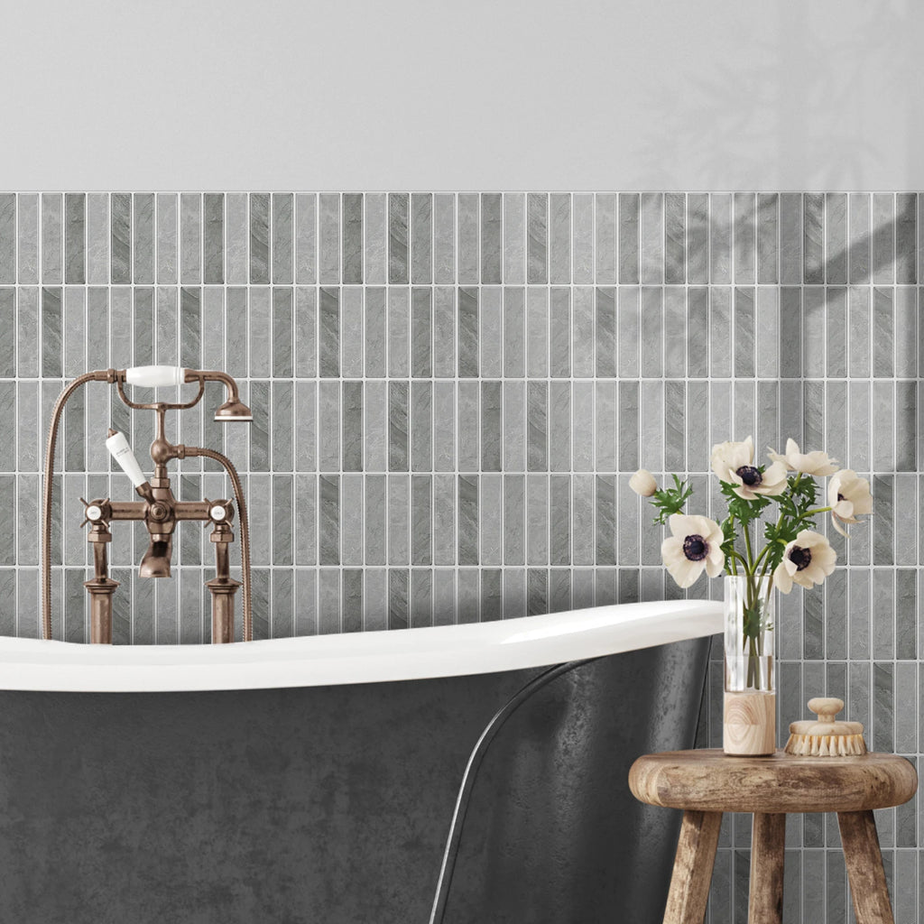 Self Adhesive Marble Wall Tiles 17x23cm Peel Stick Waterproof Easy Clean Subway Stickers For Home Kitchen Shower Wall