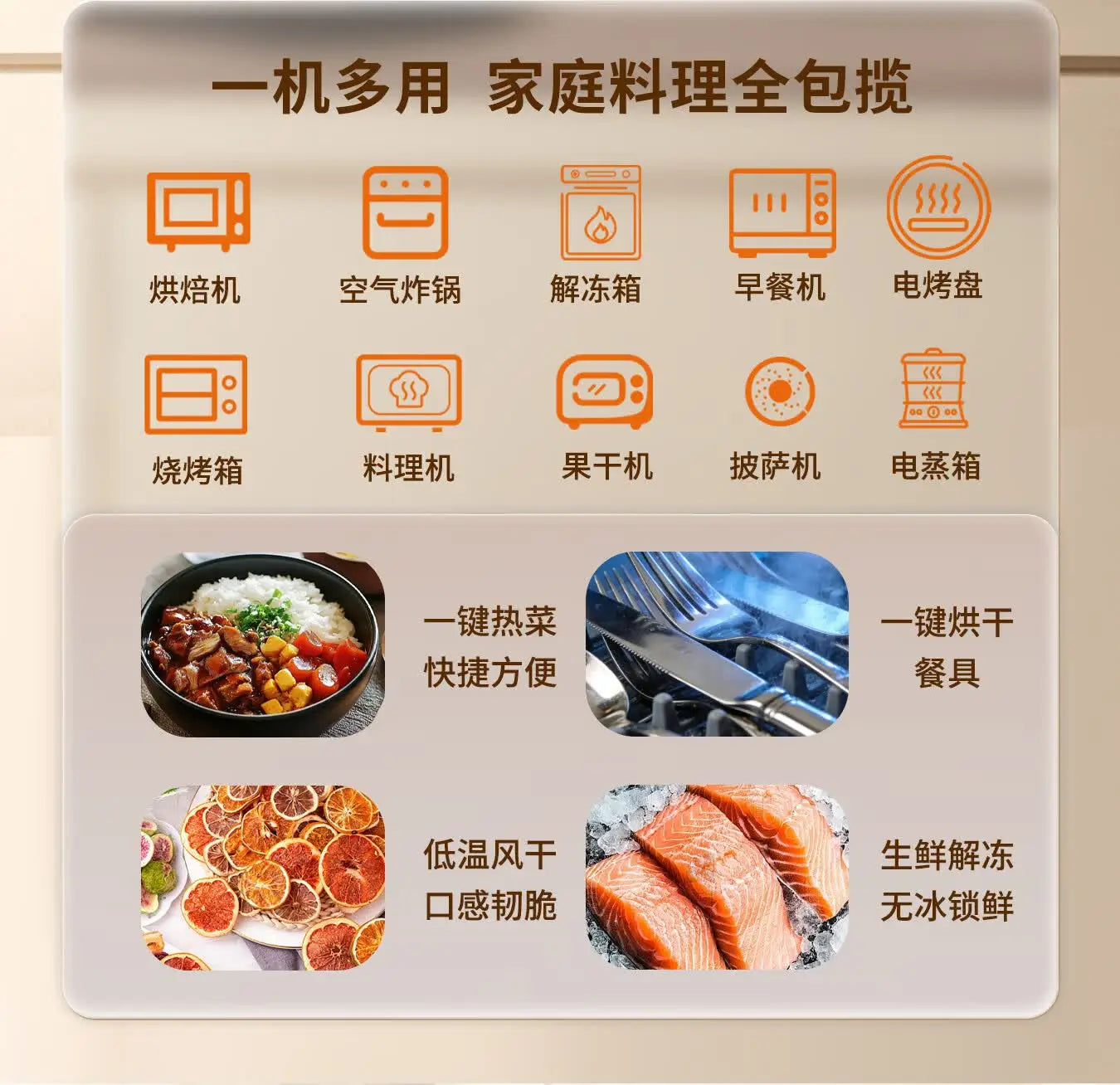 Midea Air Fryer 12.5L Large Upgrade Air Fryer Oven Combo Large Capacity Visual Touch Screen Multi‑Layer No‑Flip Needed 220V