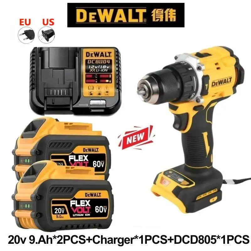 DeWALT 100% Original Battery 20V/60V 6Ah 9Ah MAX FlexVolt for DCB606 DCB205 DCB206 DCB209 DCB182 Power Tool with Charger