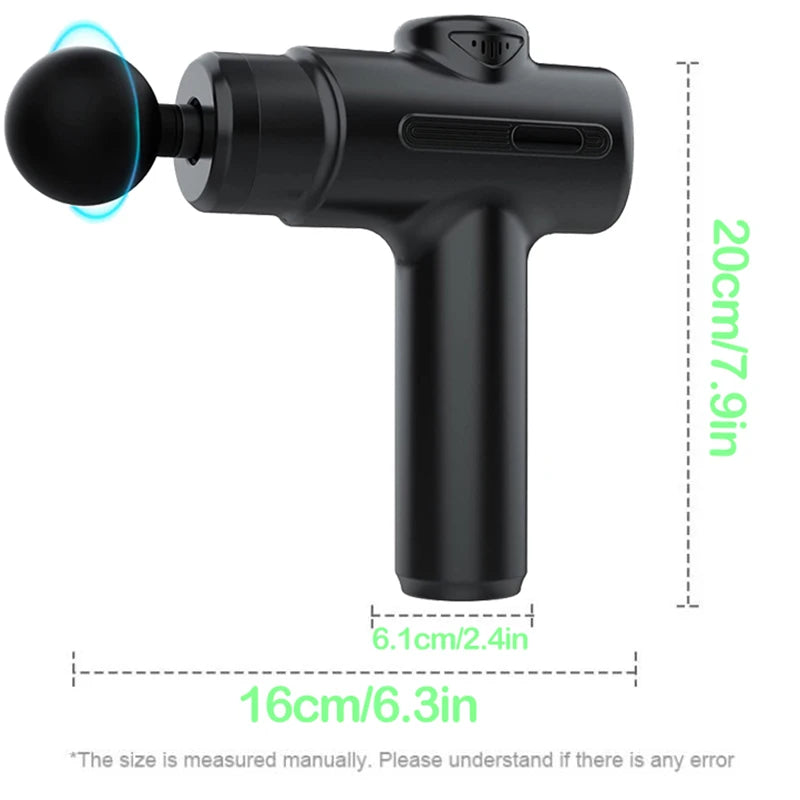 Deep Tissue Massage Gun - 8 Head Rechargeable Muscle Relief Device Back Massage Instrument Tidesmit