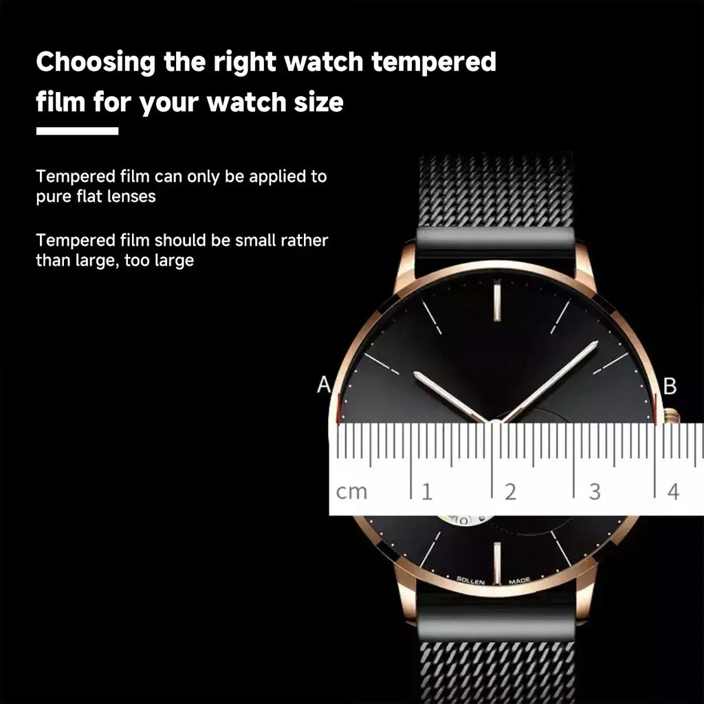Universal Smartwatch Screen Protector - 9H Tempered Glass for Smartwatches Tidesmit