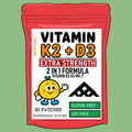 Vitamin K2 with D3 Patches Contains Vitamin D & K Complex Premium Biotin & Folic Acid Transdermal Patch 30 Patches