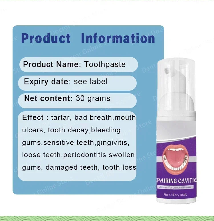 Tidesmit teeth whitening and cavity repair kit for plaque removal and dental health