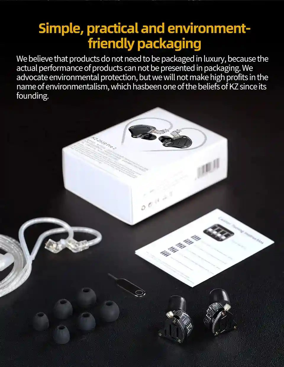 KZ ZS10 Pro 2 HiFi In-Ear Monitors with 4-Level Tuning - Metal Shell Tidesmit