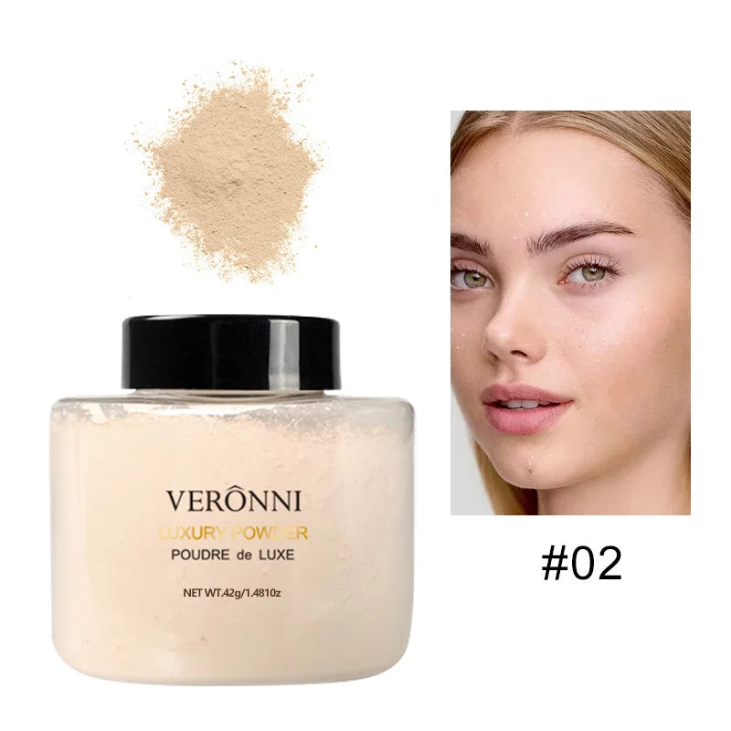 Tidesmit Banana Luxury loose face powder bottle for oil-control makeup and long-lasting foundation finish