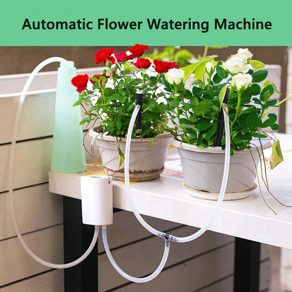 2-16Head Self-Watering Kits Intelligent Drip Irrigation Automatic Watering System Kits Plant Watering Spike Device Water Dripper