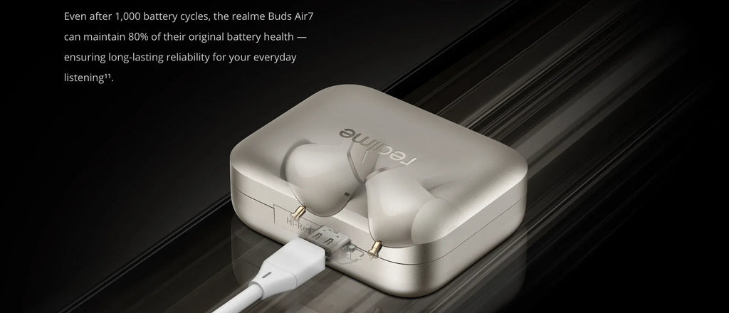 Realme Buds Air 7 Wireless Earphones 52H Battery Life - Tidesmit Tidesmit