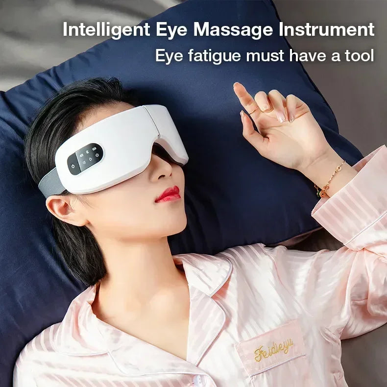 4D Eye Massager with Heat and Bluetooth - Portable Wellness Tool Relaxation Treatment Tidesmit
