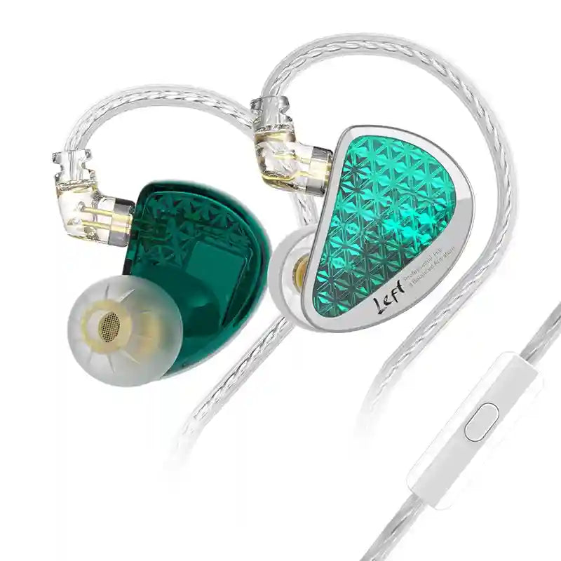 KZ AS16 Pro 16BA Hi-Fi In-Ear Monitors with Precision Noise Isolation AS16Pro Cyan MIC Tidesmit