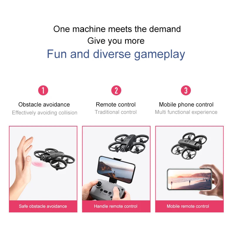 Mini GPS Camera Drone with 8K Dual Lens & Obstacle Avoidance Tidesmit
