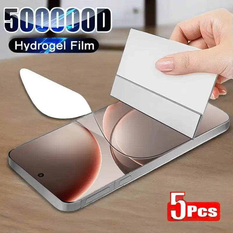 Oppo Screen Protector Hydrogel Film Full Coverage - 5 Pack Tidesmit