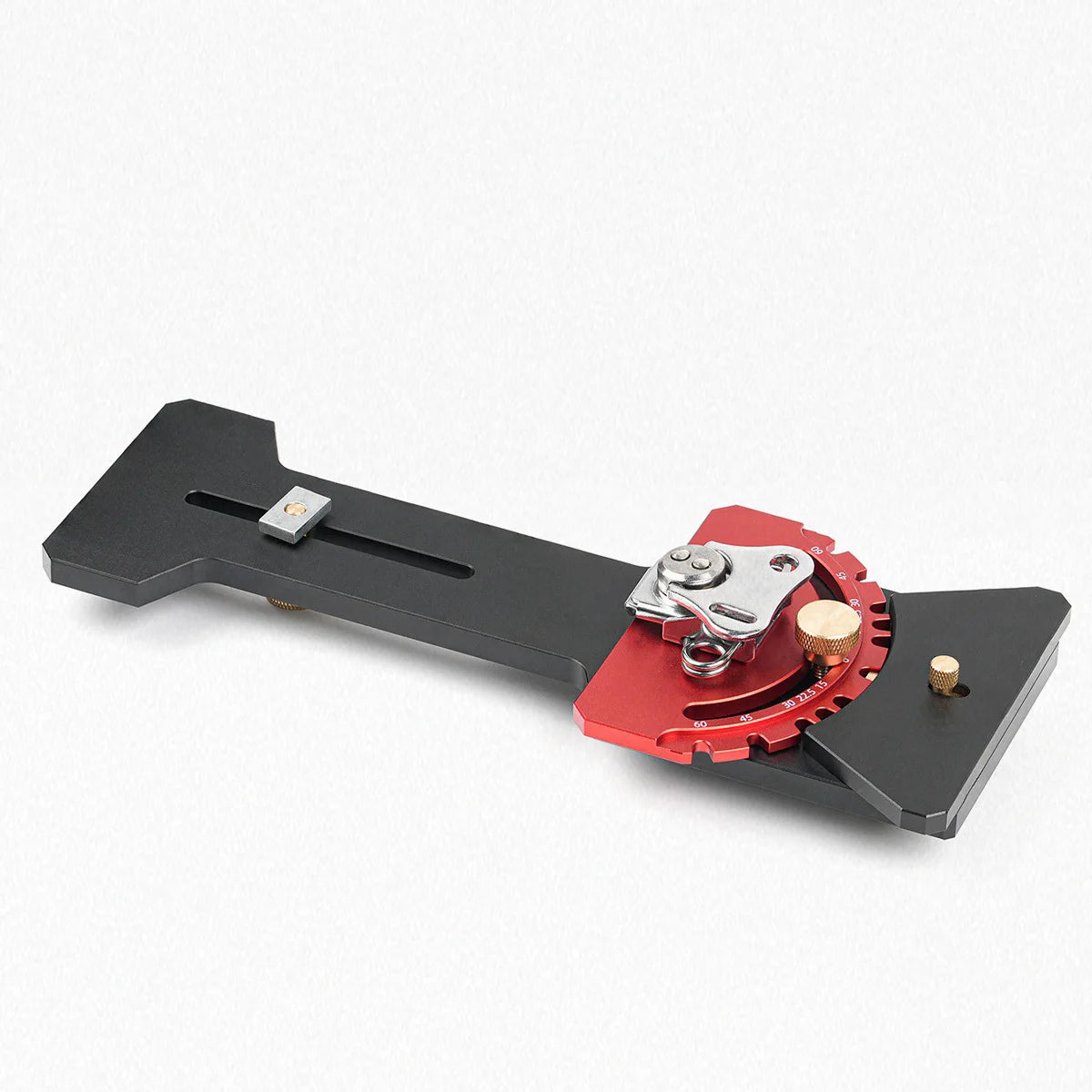Woodworking Track Saw Angle Fence Guide 0-180 Degrees Adjustable, Precision Aluminum Alloy Angle Stop for Track Saw Rails