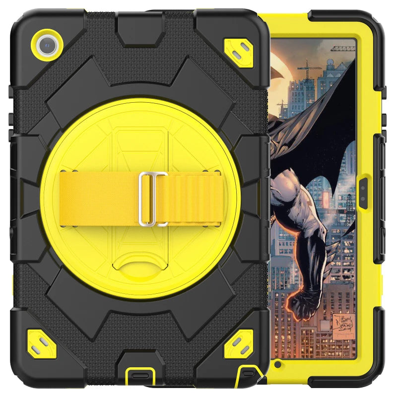 Samsung Galaxy Tab A9 Plus Case with 360 Rotating Stand and Strap Tidesmit