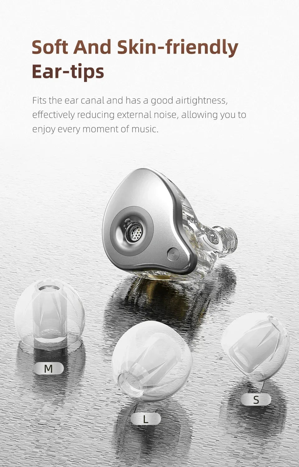 Tidesmit HiFi In-Ear Monitors with Dynamic Bass & Noise Cancellation Tidesmit