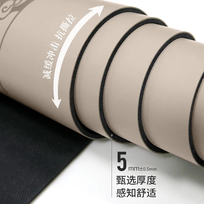 Natural Rubber PU Non-Slip Sweat-Absorbing Yoga Mat, Simple, Sports, Fitness, Shop, Home