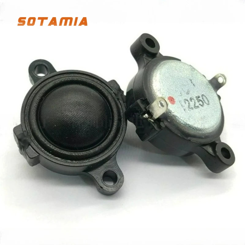SOTAMIA 2Pcs 25mm Tweeter with Ear 6 Ohm 10W Internal Magnetic Dome Silk Film Smart Audio Speaker Home Theater Sound Speaker