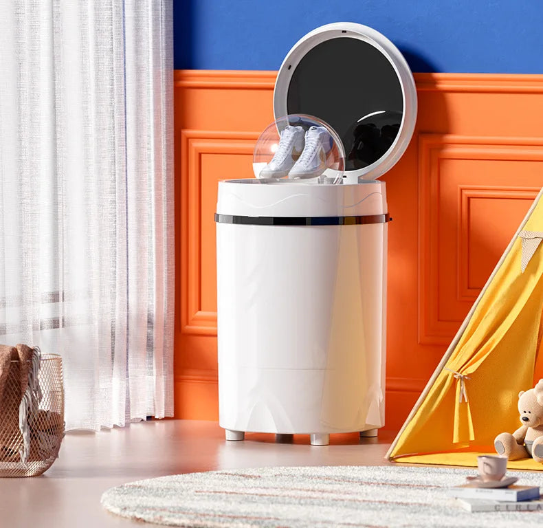 Tidesmit P4-3 automatic shoe washing machine featuring specialized interior brushes for thorough footwear cleaning