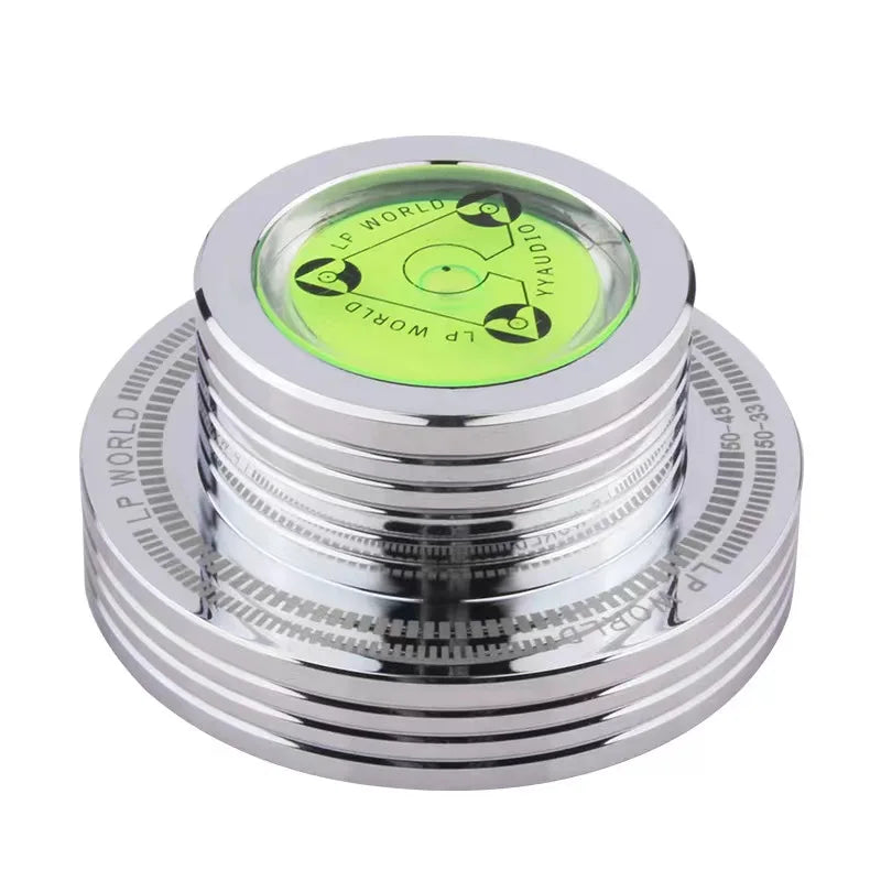 50Hz LP Vinyl Record Player Universal Music Player Aluminum Alloy Disc Turntable Stabilizer With Level Accessories Weight Clamp