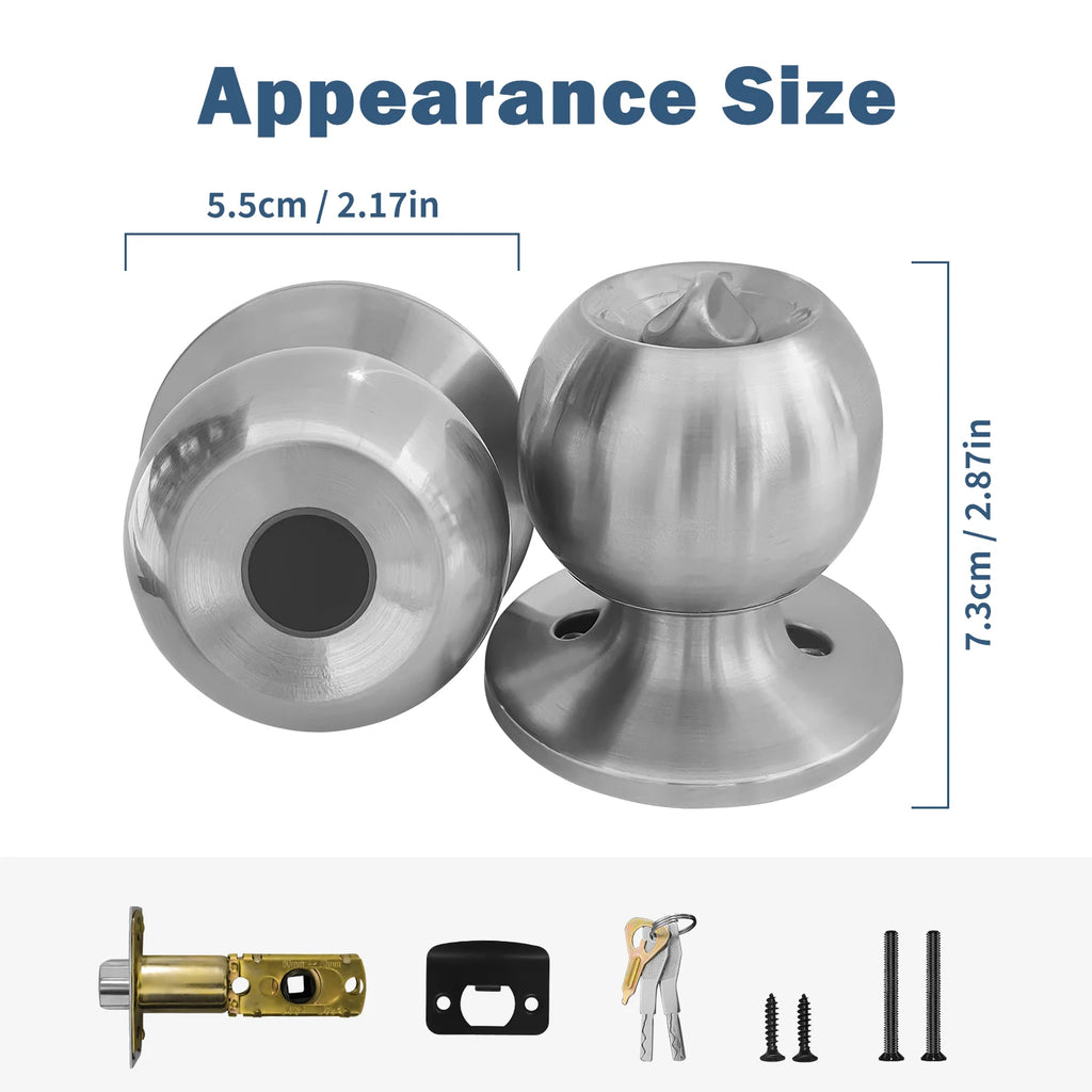 Tuya Smart Door Lock Fingerprint Biometric Spherical Lock Smart Home Devices Security Protection Automation Residential