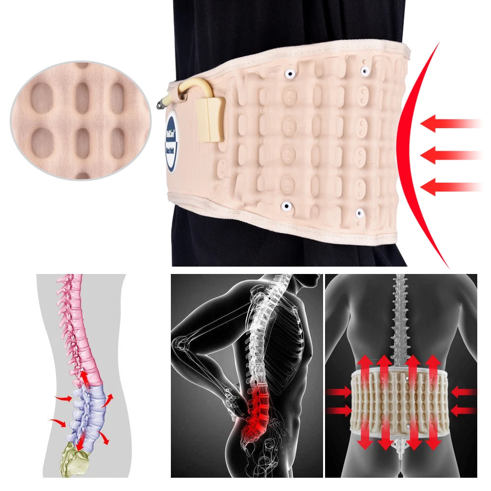 Inflatable Lumbar Decompression Belt - Targeted Back Pain Support Fascia Gun Tidesmit