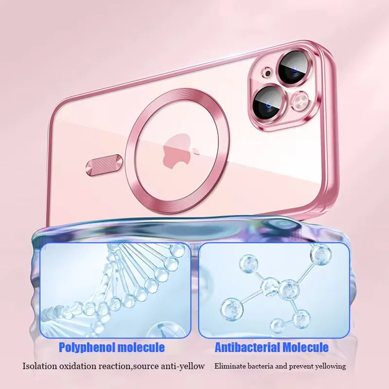 Magnetic iPhone 16 Case with Lens Protection - Slim Shock-Absorbing Cover Tidesmit