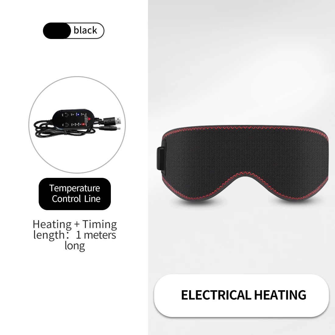 Heated Eye Mask for Dry Eyes | 3-Level Heat Therapy & Massage - Tidesmit Massage Cushion Tidesmit