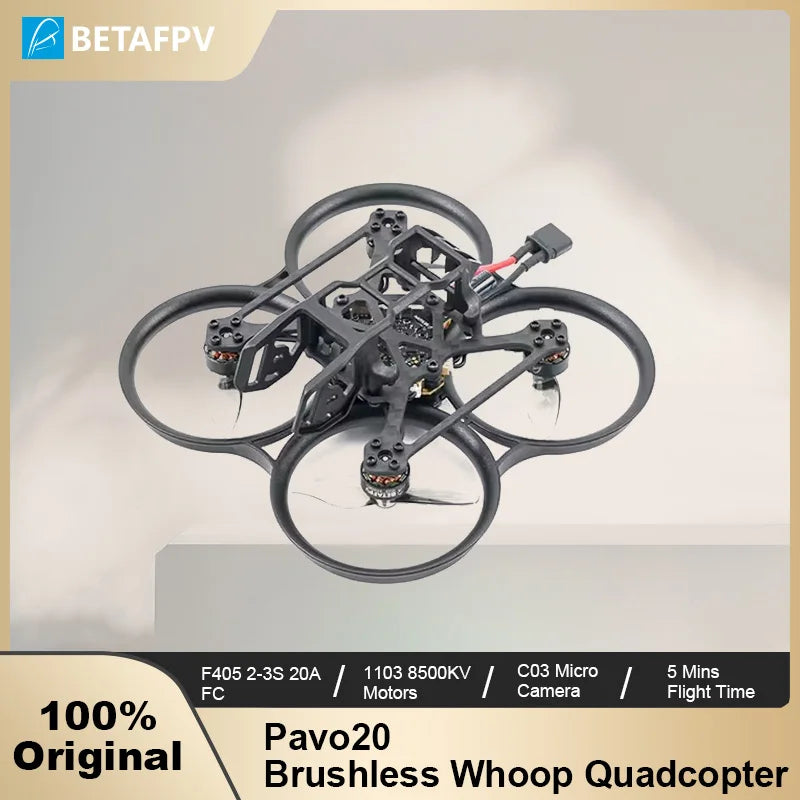 BETAFPV Pavo20 Brushless Whoop Drone | ELRS 2.4G FPV Quadcopter Tidesmit