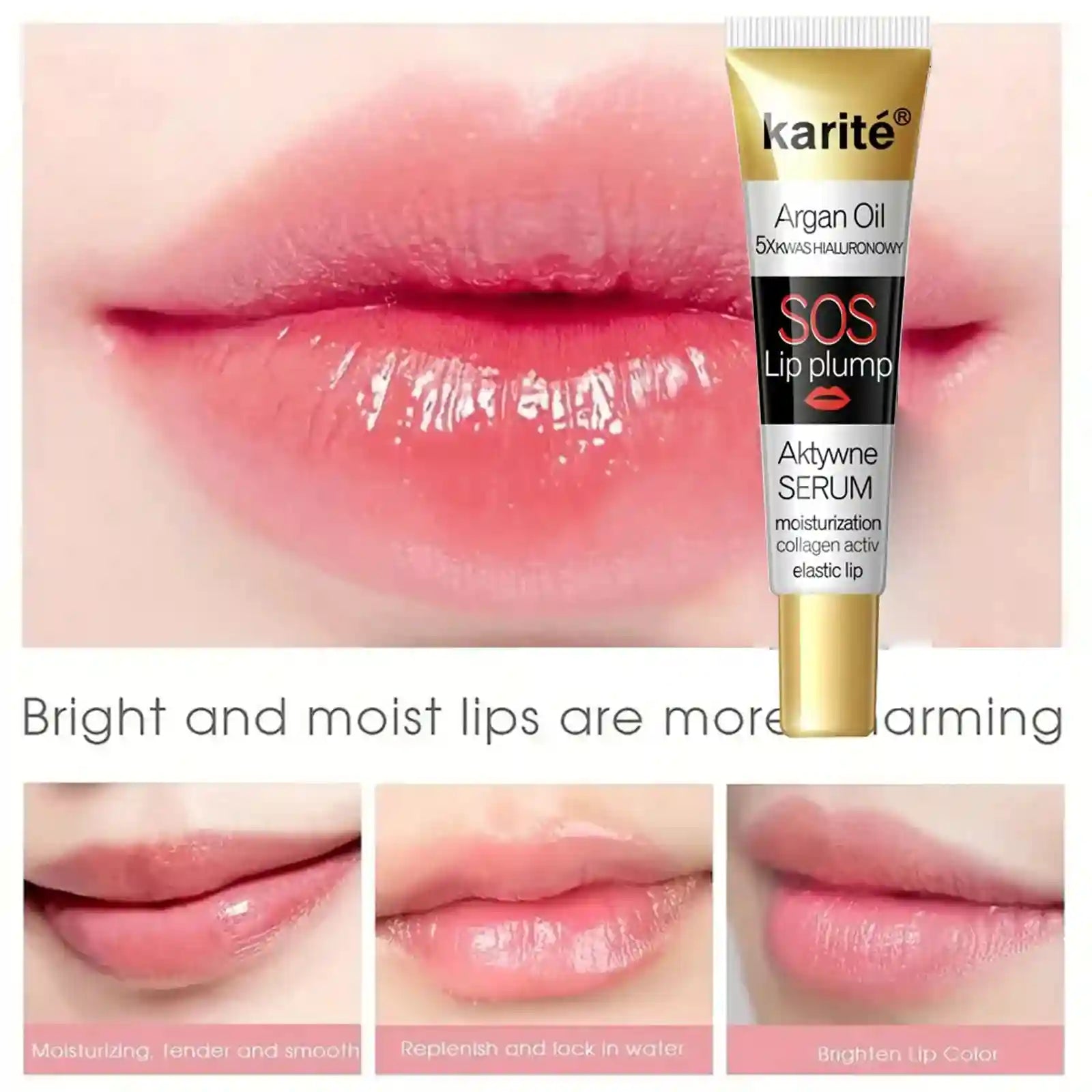 Argan Oil Lip Plumping Essence – Nourishing Hydrating Balm for Soft Lips Lip Care Tidesmit