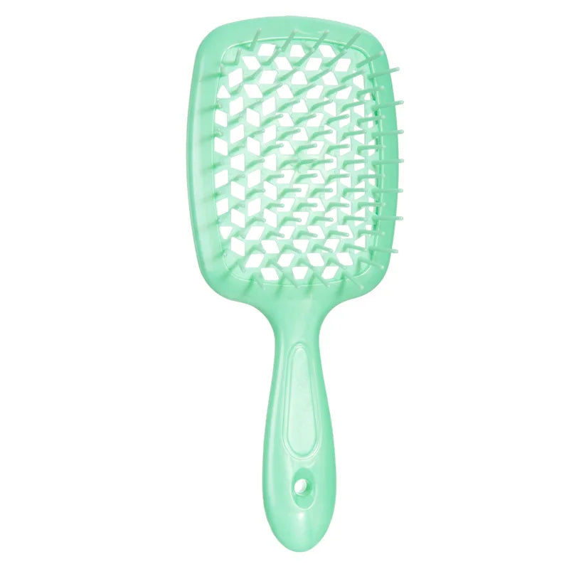 Detangling Hair Brush - Ergonomic Massage Comb for Wet Curly Hair Massage Chairs green Tidesmit