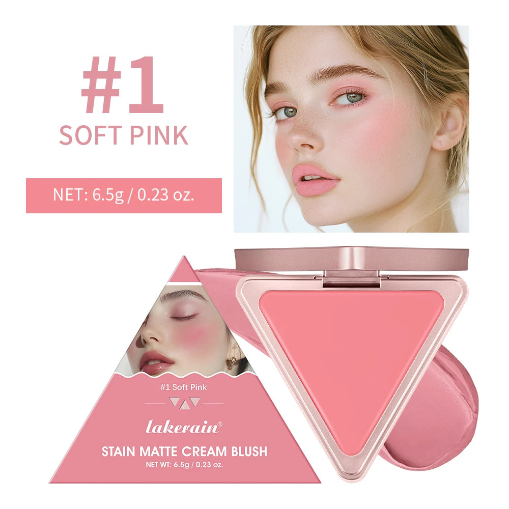 Tidesmit Higher Standard satin matte cream blush shade swatch showing long-lasting natural face makeup texture