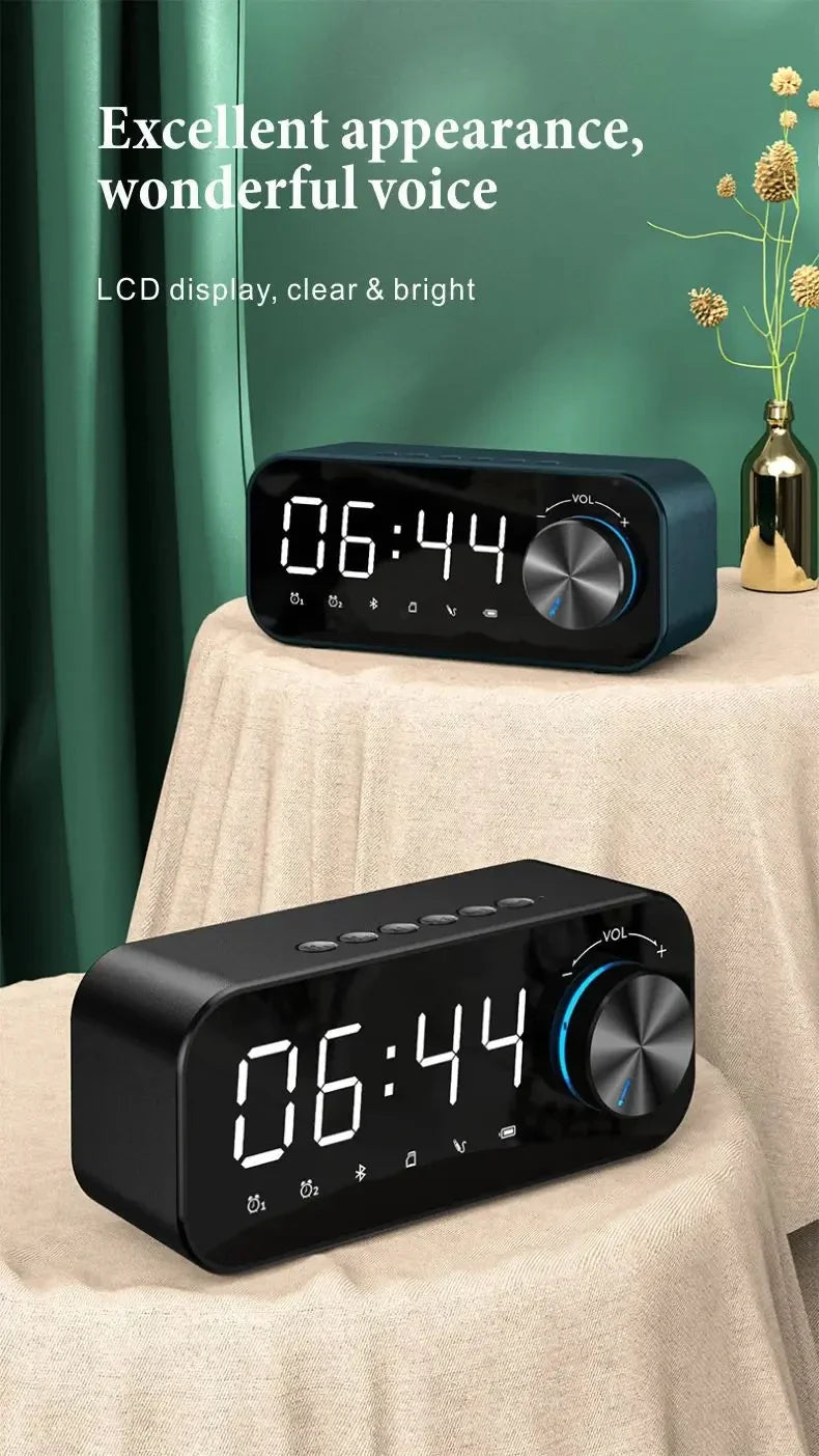 Portable Bluetooth Speaker with Alarm Clock & FM Radio | Tidesmit Tidesmit
