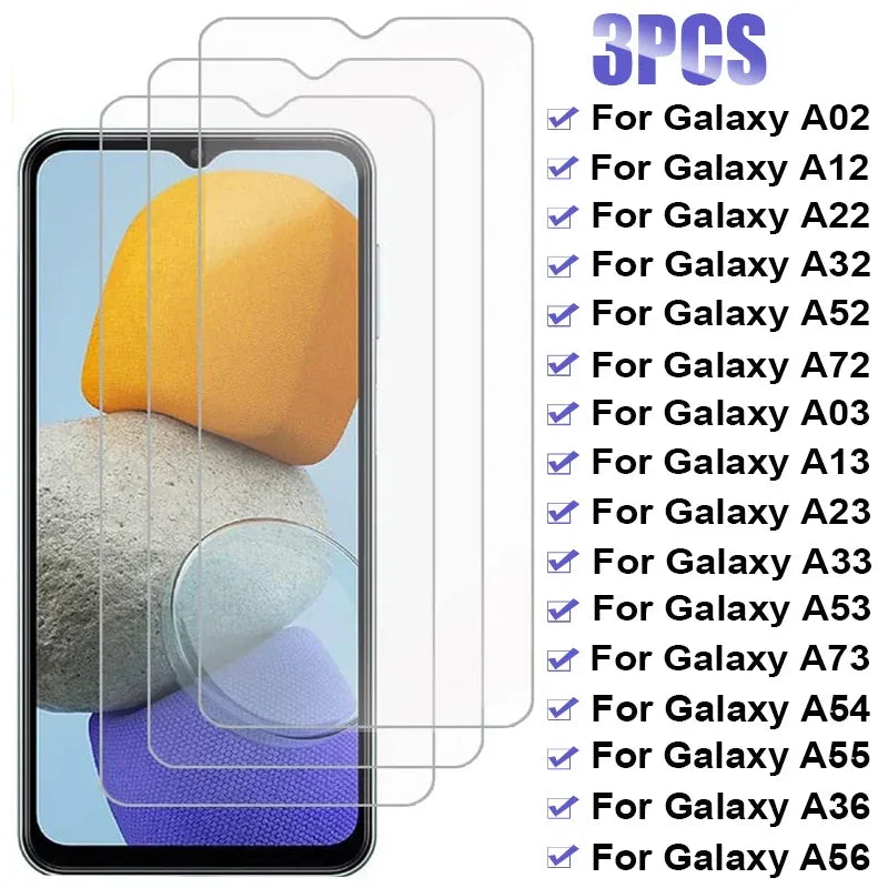 Samsung Galaxy A54 Tempered Glass Screen Protector - 3 Pack Case-Friendly 3PCS Glass Tidesmit