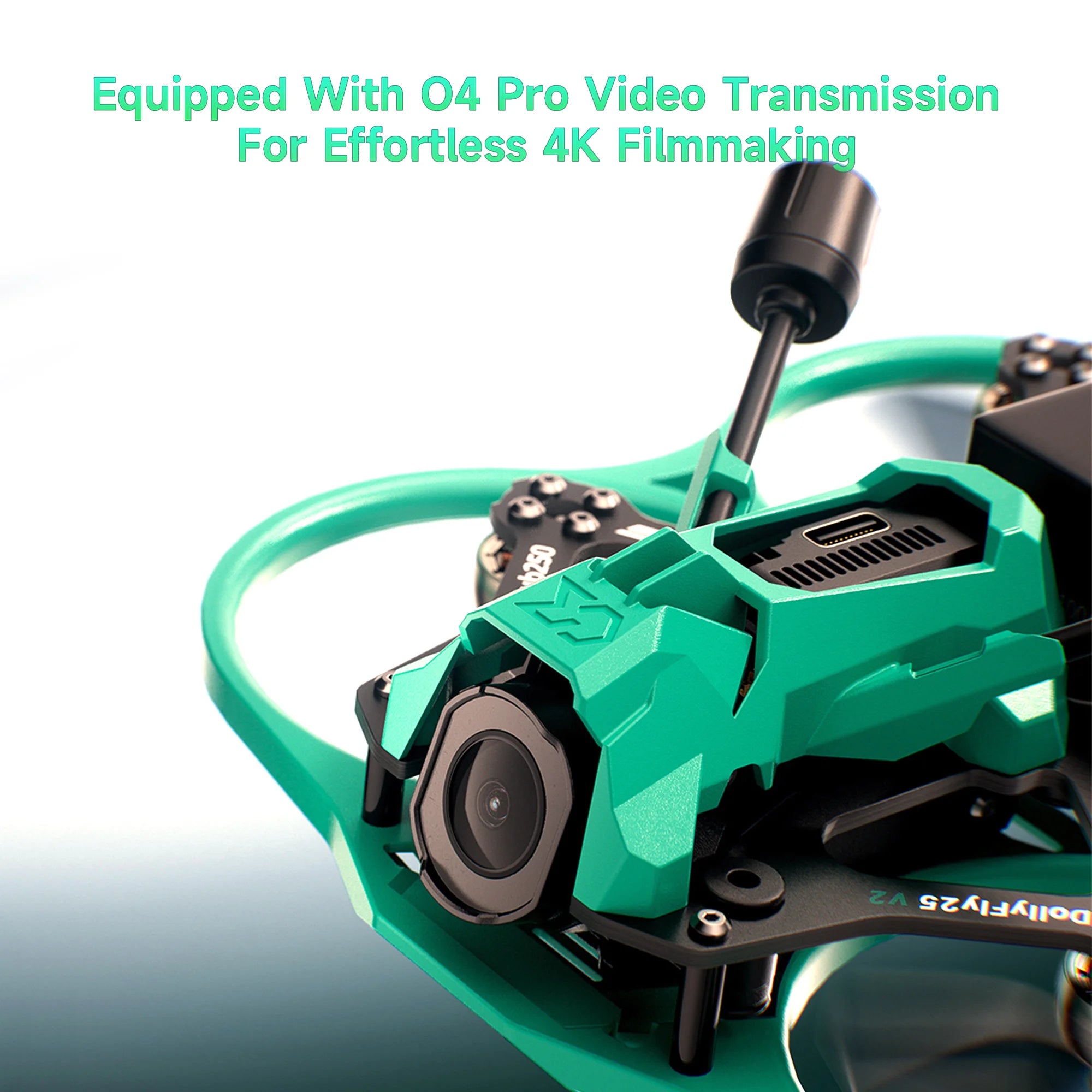 2.5 Inch CineWhoop FPV Drone with 4K 120fps Camera and GPS Tidesmit