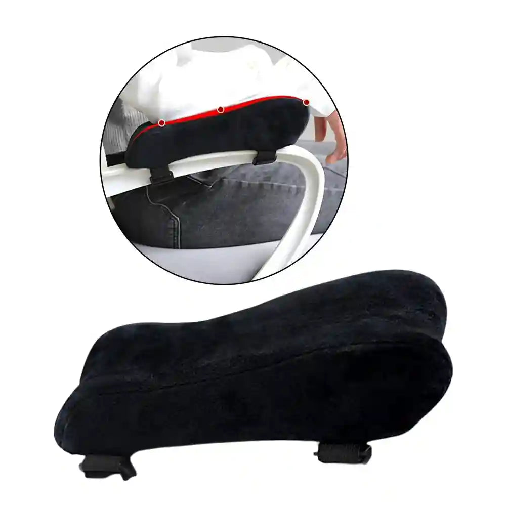 Memory Foam Office Chair Armrest Pads - Ergonomic Elbow Support Relaxation Treatment Tidesmit