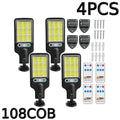 Solar Outdoor LED Wall Light Human Body Motion Sensor 3 Modes IP65 Waterproof Solar Garden Lamp Auto Charging Waterproof Outdoor Street Lantern for Yard Courtyard Garage Terrace Patio Home Exterior Decor Security Night Light