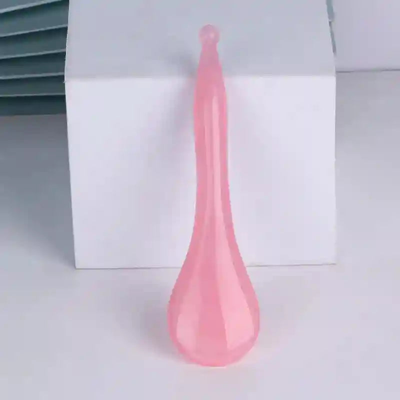 Gua Sha Facial Massage Tool - Natural Beeswax Eye Massager Eye Massage Instrument Pink-C Tidesmit