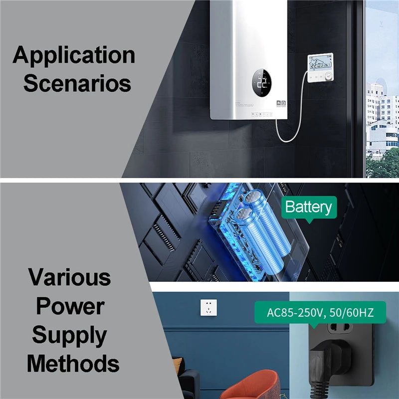 Tuya Smart Home Wifi Heating Thermostat Wireless Automatic Thermostat Wifi Thermostat Temperature Controller Alexa Google Home