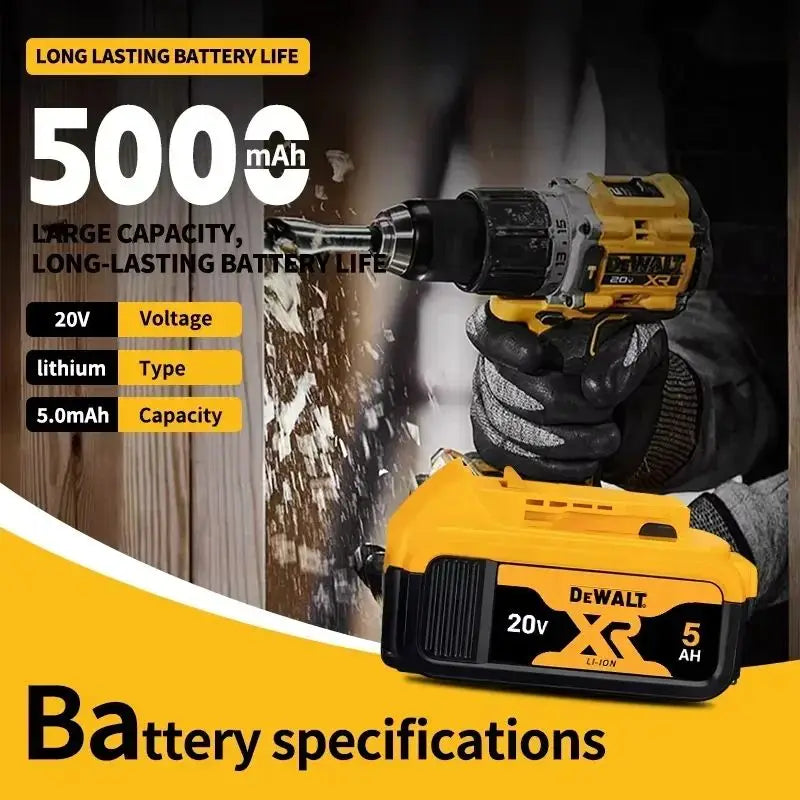 DeWALT 100% Original Battery 20V/60V 6Ah 9Ah MAX FlexVolt for DCB606 DCB205 DCB206 DCB209 DCB182 Power Tool with Charger
