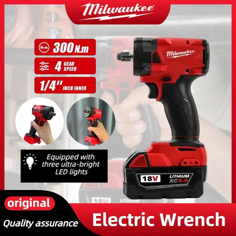 Milwaukee Tools Such as Rangefinders, Angle Grinders, Electric Wrenches, Drills, Blowers, and Impact Wrenches For 18V Battery