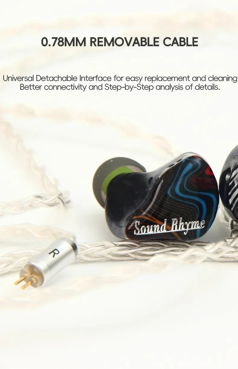 7-Driver Hybrid IEM Earphones 1DD+6BA Tuning Switches Tidesmit Tidesmit